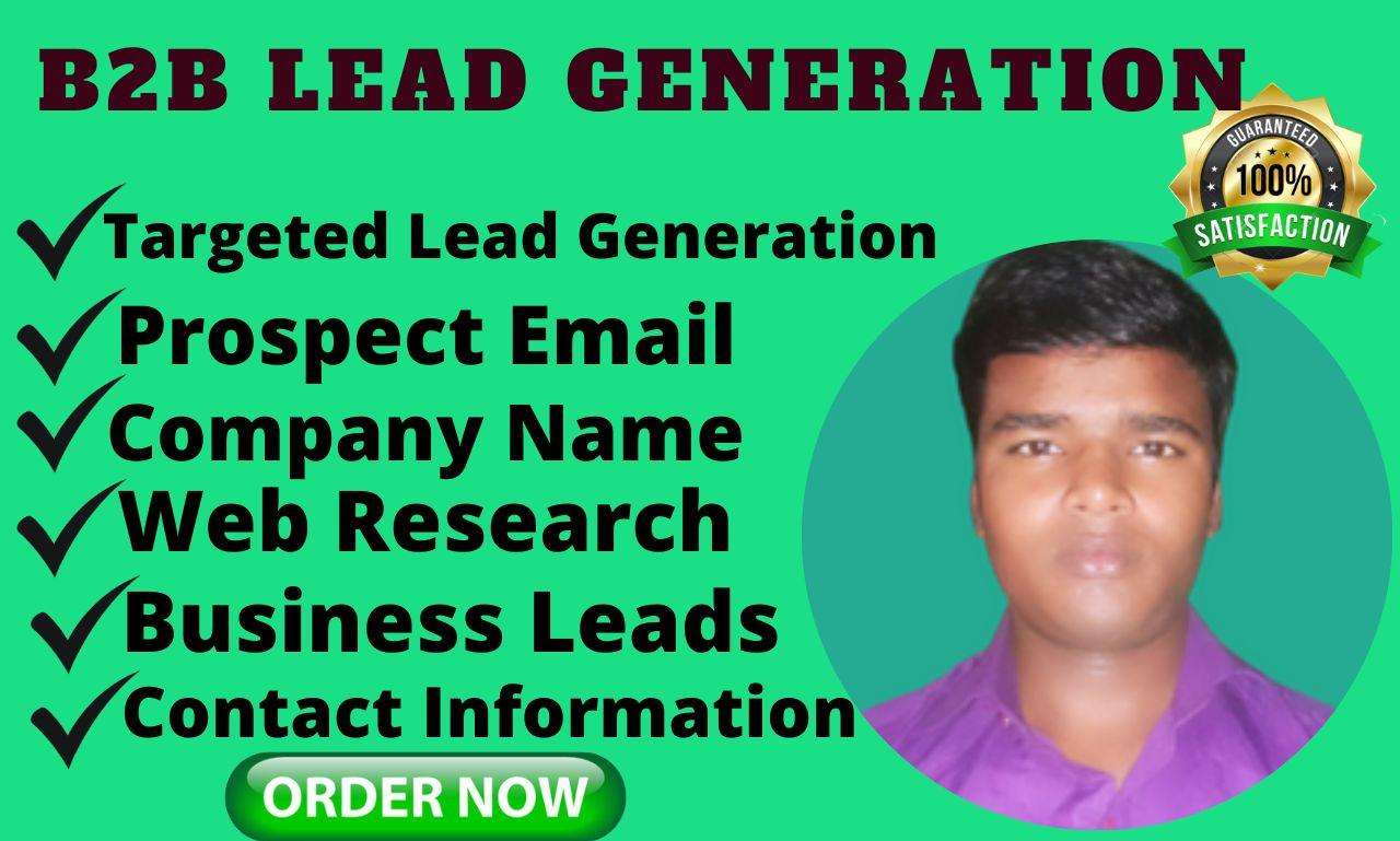 24056I will provide b2b lead business lead sales lead for any Organization